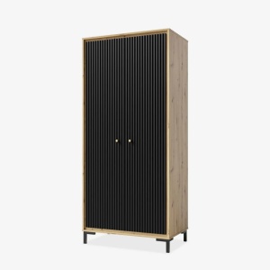 Dulap 2 usi Parii PA1 mdf negru