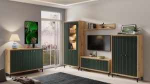 Living Parii A mdf verde 310 cm