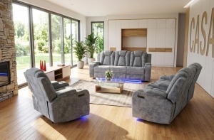 Set canapea 3 loc + 2 loc + fotoliu Robert recliner (3.2.1.)
