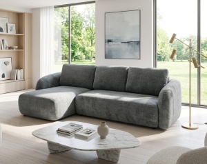 Coltar extensibil cu lada Porto stanga gri antracit