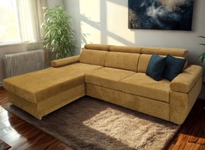 Coltar extensibil cu tetiere si lada Porto stanga