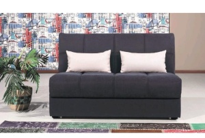 Canapea 2 loc extensibila cadru metalic Venedik 140x100 cm - Img 3