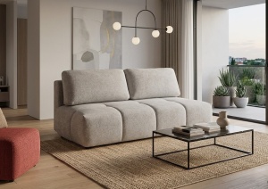 Canapea extensibila cu lada Siena bej