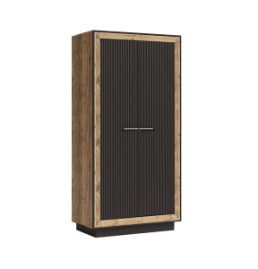 Dulap 2 usi Fox FX 1 egger si mdf negru