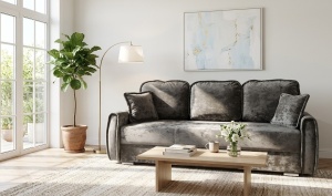 Canapea extensibila cu lada Maya 3 loc