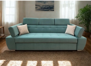 Canapea extensibila cu tetiere Morena 256x100 cm 3 locuri