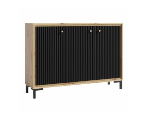 Comoda Parii 3D Pa12 mdf negru
