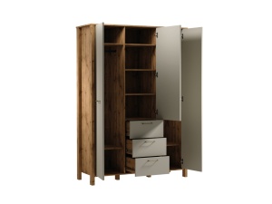 Dulap 3 usi Indygo S3D3S BEIGE - Img 2