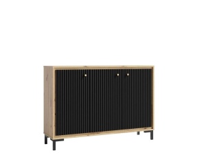 Comoda Parii 3D Pa12 mdf negru