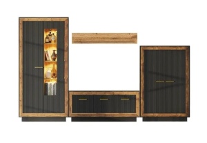 Living Fox A egger (nuc) mdf negru 325 cm - Img 1