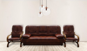Set canapea piele naturala extensibila 3 loc cu doua fotolii Finka (3.1.1.)