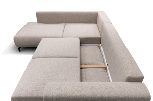 Coltar dreapta extensibil cu lada depozitare Veni dreapta 270x210 cm gri - Img 3