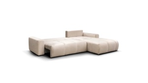 Coltar extensibil cu lada depozitare Atlantic dreapta 306x220 cm crem - Img 2