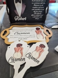 Set Gătit Mireasă Lemn Personalizat