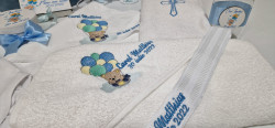 Set trusou personalizat prin broderie Ursulet in Balon cu aer cald - Img 5