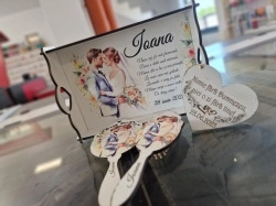 Set Gătit Mireasă Lemn Personalizat