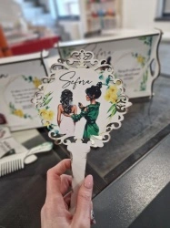 Set Gătit Mireasă Lemn Personalizat