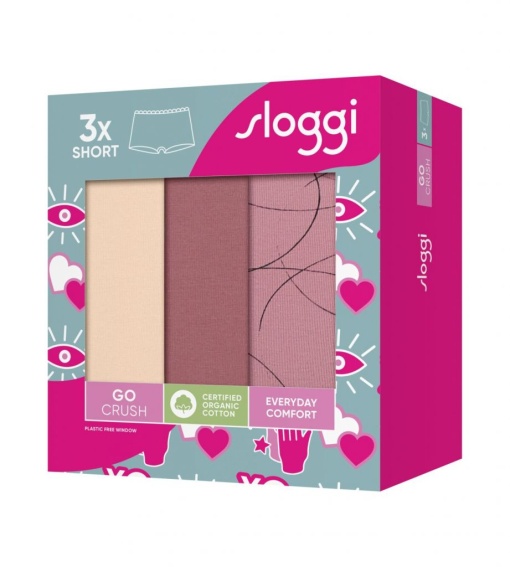 Pachet de 3 chiloți, Sloggi GO Crush Short C3P
