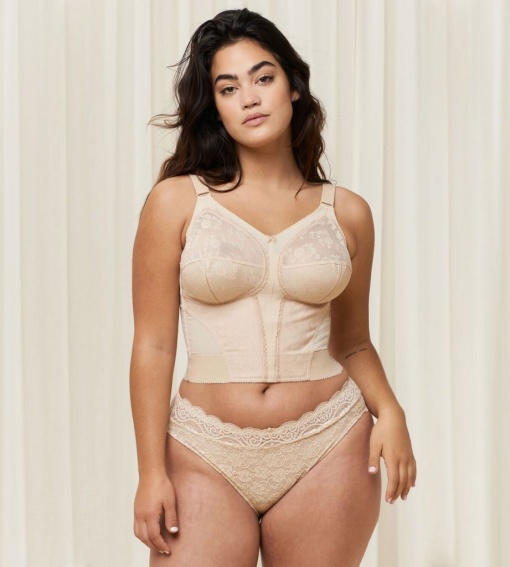 Sutien modelator lung, Triumph Doreen L02 Bej