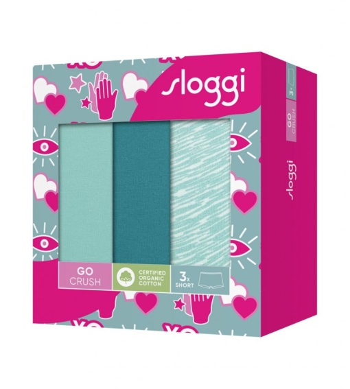 Pachet de 3 chiloți, Sloggi GO Crush Short C3P