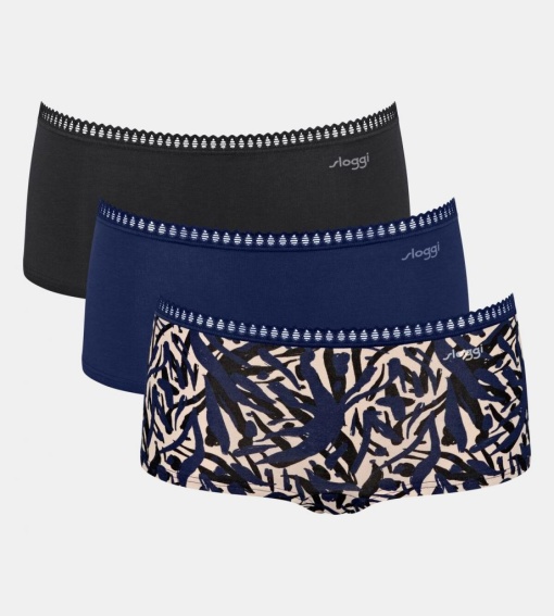 Pachet de 3 chiloți, Sloggi GO Crush Short C3P