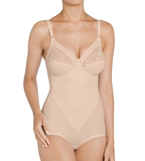 Body cu dantelă, Triumph Formfit Body Suit Bej