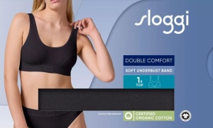 Bustieră din bumbac, Sloggi Double Comfort Top Negru - Img 7