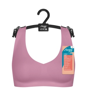 Bustieră invizibilă, Sloggi ZERO Feel 2.0 Bralette Roz - Img 7