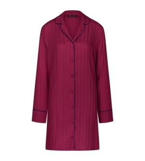 Cămașă de noapte, Triumph Amourette Jacquard NDW Bordo - Img 5