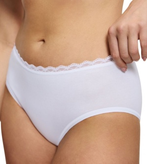 Chilot cu talie medie din bumbac, Triumph Feel Of Cotton Midi - Img 9