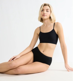 Chilot damă midi din bumbac organic, Sloggi GO Daily Cotton Midi Negru - Img 4