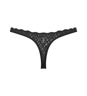 Chilot invizibil din dantelă, fără cusături, Sloggi ZERO Feel Bliss String Negru - Img 6