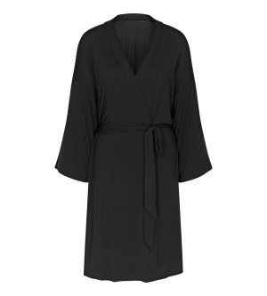 Halat damă elegant din modal, Triumph Aura Spotlight Robe Negru - Img 5