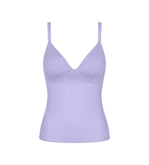 Maieu cu cupe push-up, Sloggi ZERO Feel Bliss THE UP Push Up Shirt Lila - Img 5