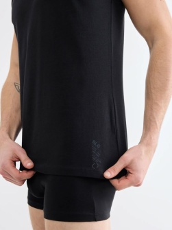Maiou bărbătesc din bumbac, Sloggi SLG Base Tank Top Negru - Img 3