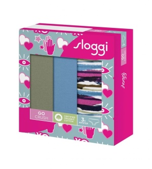 Pachet de 3 boxeri, Sloggi GO Crush Hipster C3P