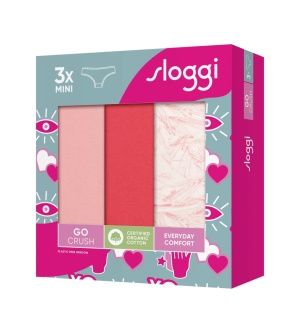 Pachet de 3 Chiloți cu talie joasă, Sloggi GO Crush Mini C3P