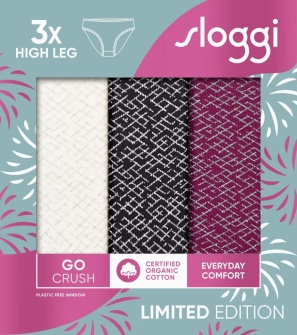 Pachet de 3 Chiloți răscroiți, Sloggi GO Crush High leg C3P - Img 9