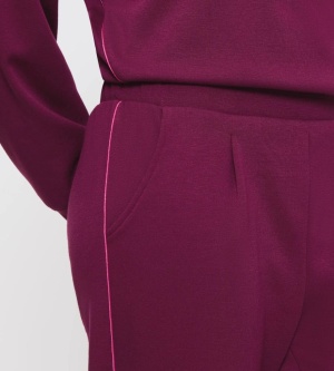 Pantaloni lounge damă cu croială slim, Triumph MyWear Lounge Trousers Mov - Img 3
