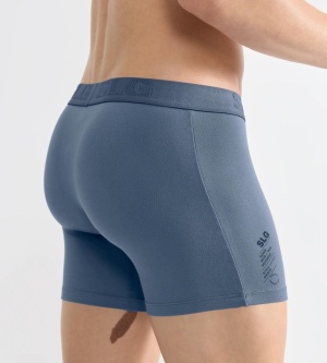 Set de 2 Boxeri pentru bărbați, Sloggi SLG Base Soft Short C2P Albastru - Img 3