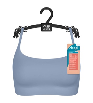 Sutien cu burete detașabil, Sloggi ZERO Feel 2.0 Ultra Bra Albastru - Img 7