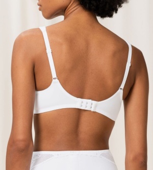 Sutien dantelat, fără armătură, Triumph Modern Lace+Cotton N Alb - Img 10