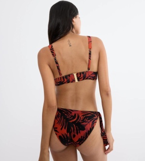 Sutien de baie cu decolteu plunge, Triumph Summer Palm P, Maro - Img 2
