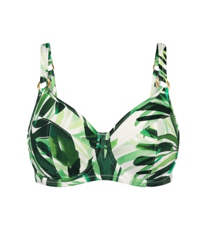 Sutien de baie minimizer cu armătură Triumph Summer Palm W 01, Verde - Img 5