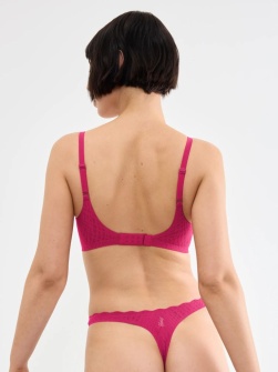 Sutien push-up fără armătură, Sloggi ZERO Feel Bliss THE UP P Bra Ciclam - Img 2