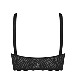 Bustieră fără cusături din dantelă, Sloggi ZERO Feel Bliss Top Negru - Img 6