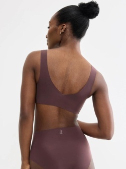 Bustieră invizibilă, fără cusături, Sloggi ZERO Feel 2.0 Bralette Mov - Img 2