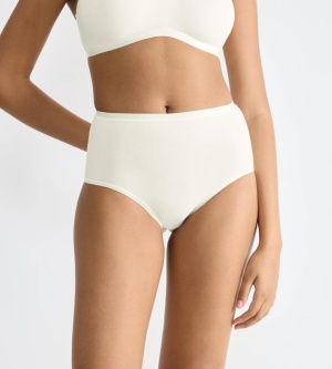 Chilot damă cu talie înaltă Sloggi GO Daily Cotton Highwaist Crem