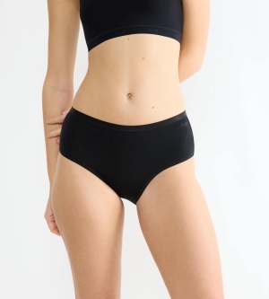 Chilot damă midi din bumbac organic, Sloggi GO Daily Cotton Midi Negru