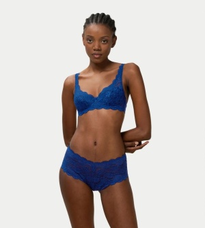 Chilot din dantelă cu talie înaltă, Triumph Amourette 300 Maxi Bleumarin - Img 4